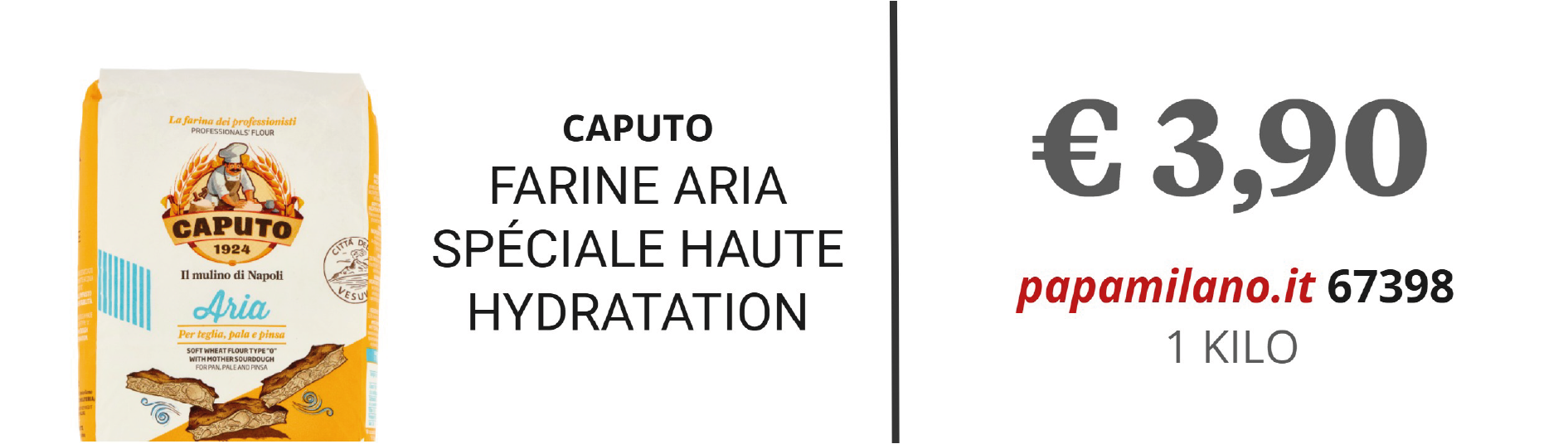 CAPUTO FARINE ARIA SPÉCIALE HAUTE HYDRATATION